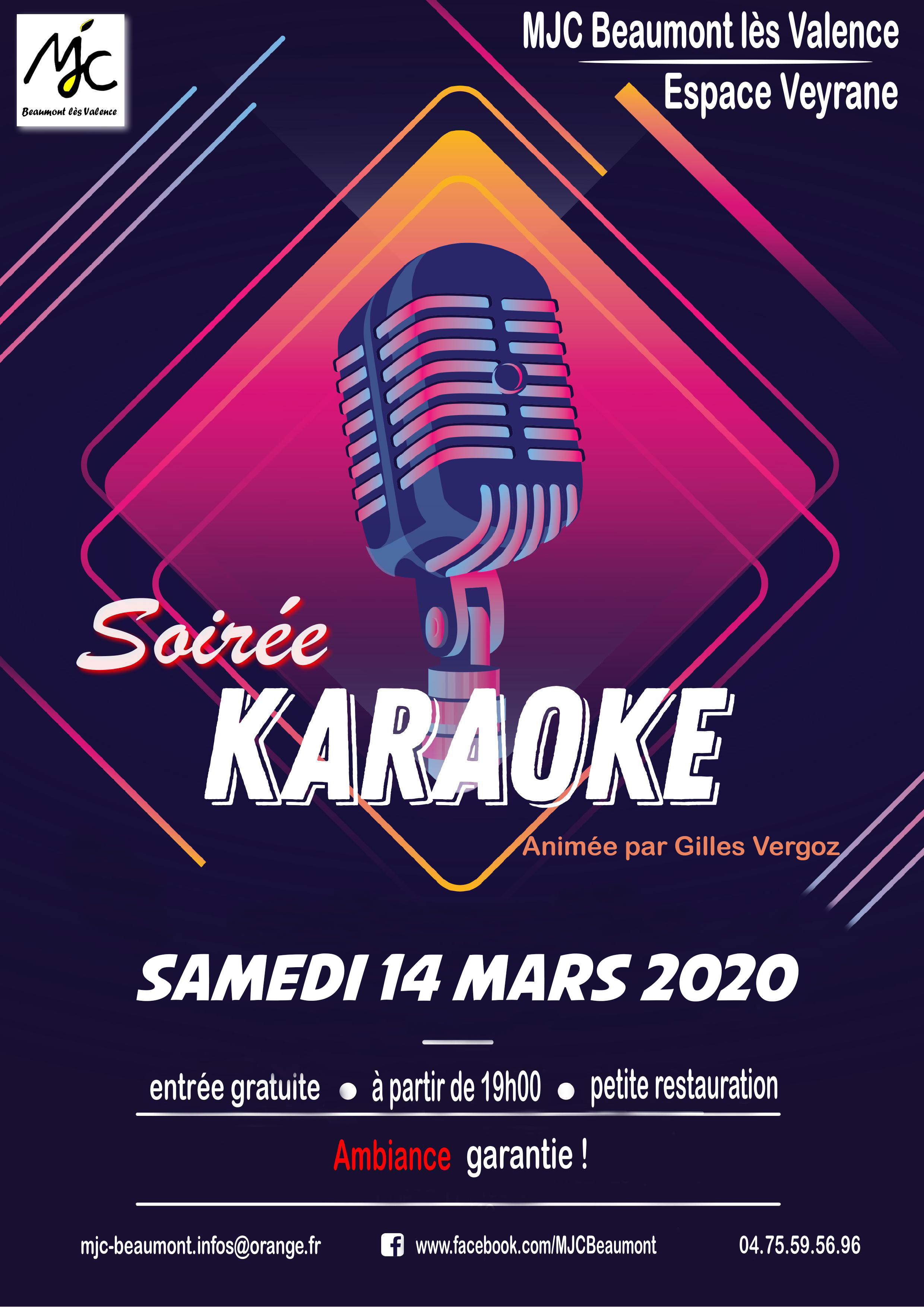 Soirée Karaoké ! - MJC Duchère